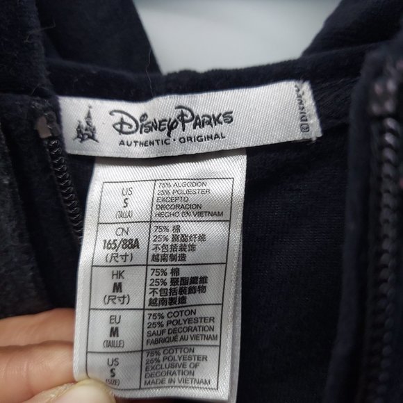 Disney Parks Mickey Mouse Velour Hoodie size small - Picture 5 of 8